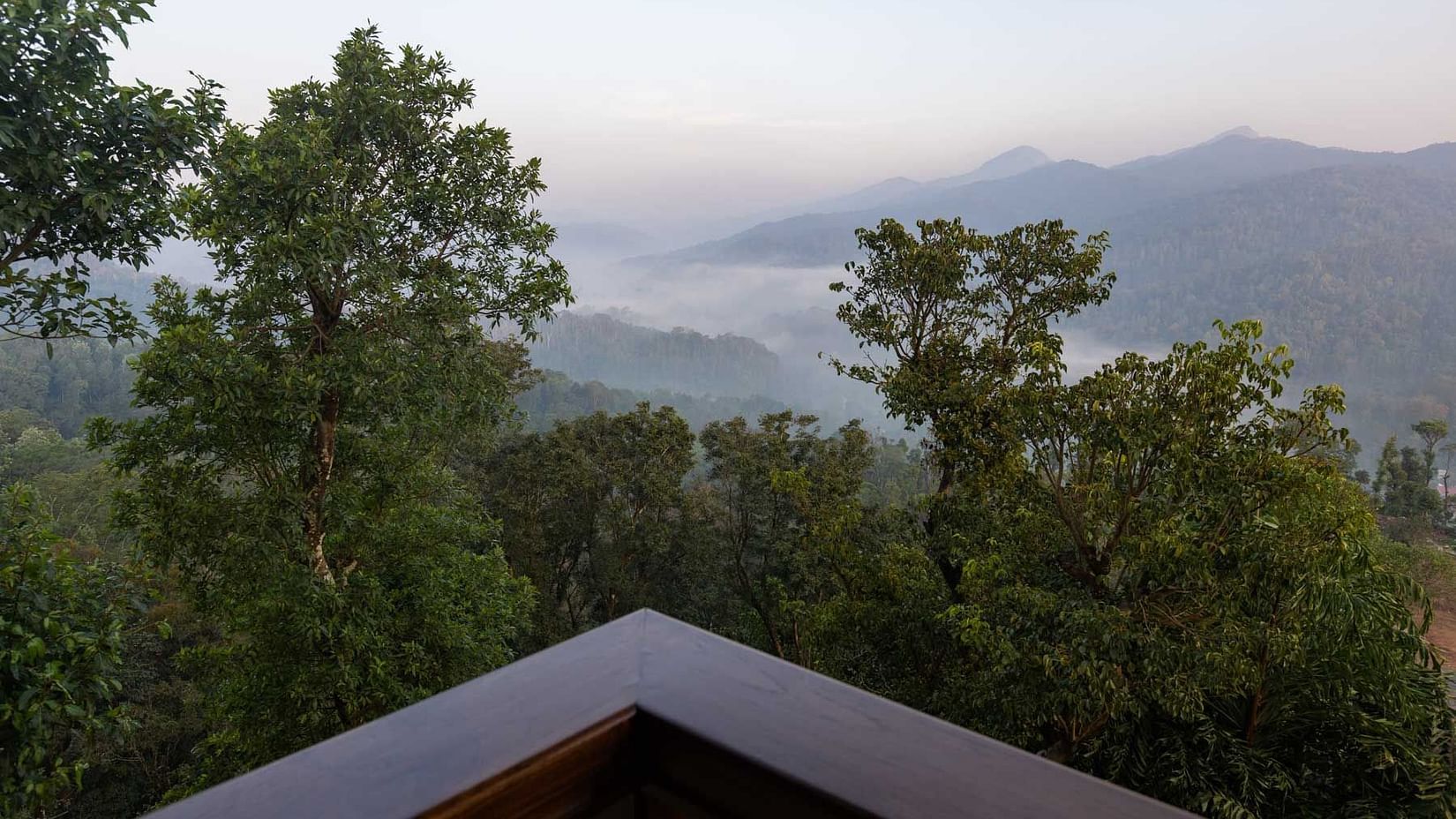Serene hill view from Yashodhan Estates