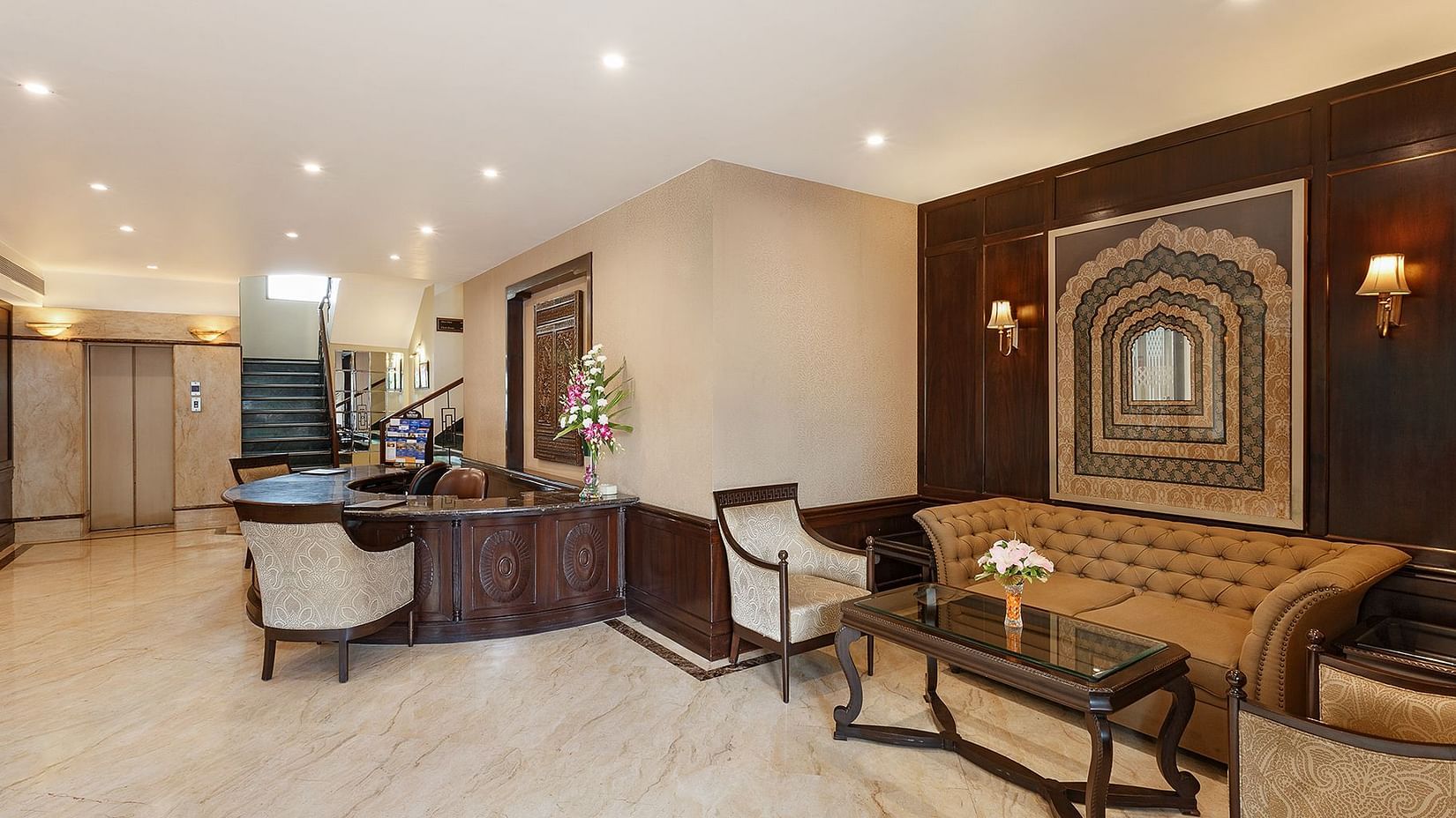 Lobby at La Place Sarovar Portico Lucknow, best hotels in lucknow 1