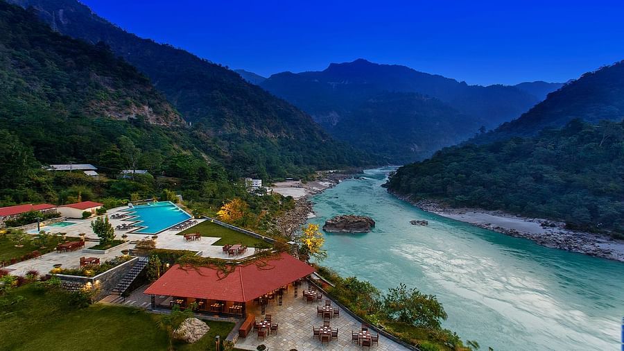 Aloha On the Ganges Rishikesh Patio alfresco dining 2