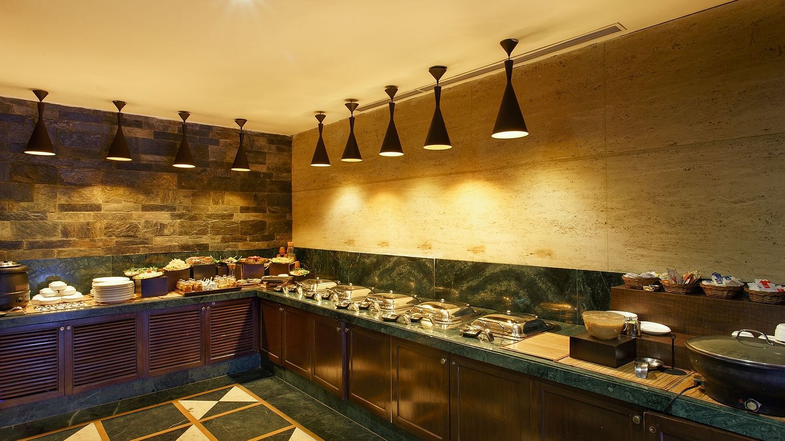 Multi-Cuisine Restaurant in Rishikesh Annapurna with a buffet setting - Ganga Lahari, Haridwar