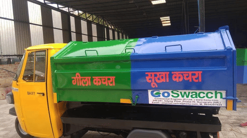 A water segregation tanker parked in front of a building - Karma Lakelands.