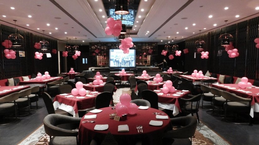 Elegant event setup at Pride Hotel Delhi featuring stylish decor, banquet seating, ambient lighting, and a sophisticated venue ideal for weddings, celebrations, and corporate events.