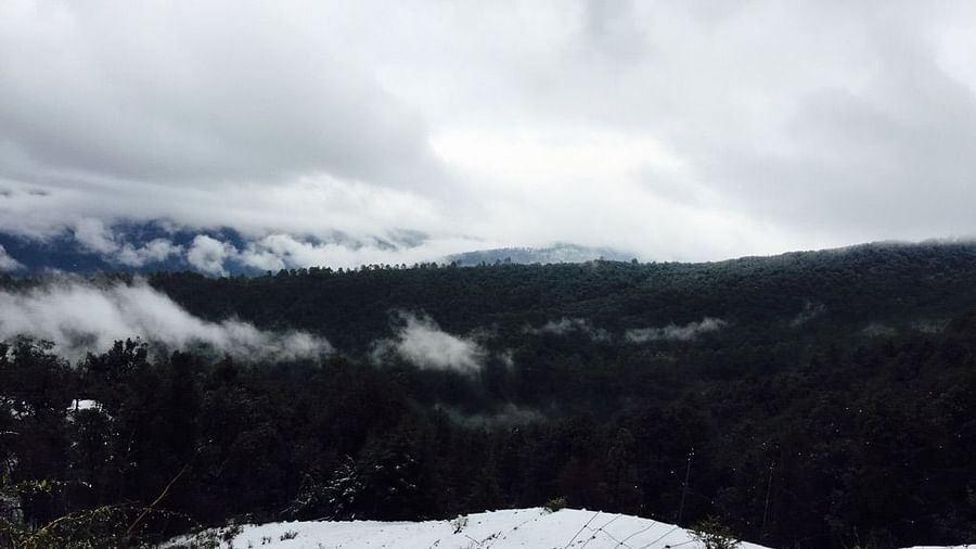 Ojaswi Himalayan Resort, Mukteshwar Nainital Snowfall time Ojaswi Himalayan Resort Mukteshwar 4