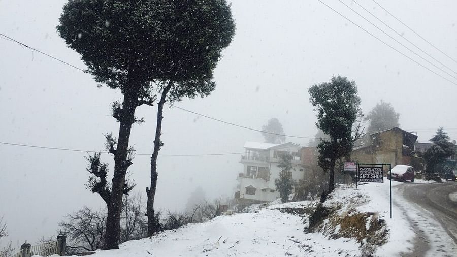 Ojaswi Himalayan Resort, Mukteshwar Nainital Snowfall time Ojaswi Himalayan Resort Mukteshwar 6