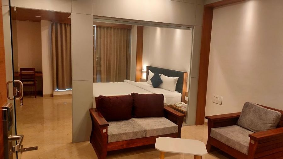 An Image of a room with comfortable sofas 