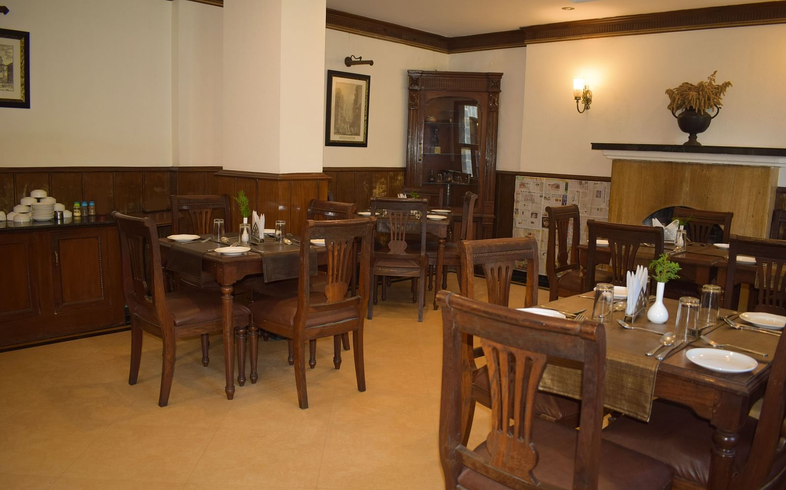 Image of the Dining area featuring the tables and chairs arranged for dining