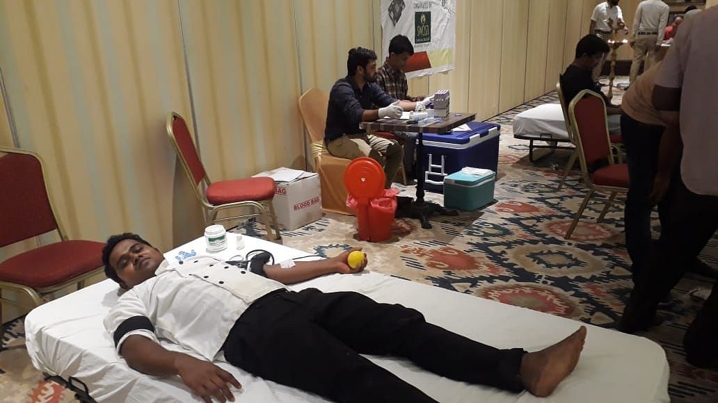 Blood donation camp organised at Swosti Resorts