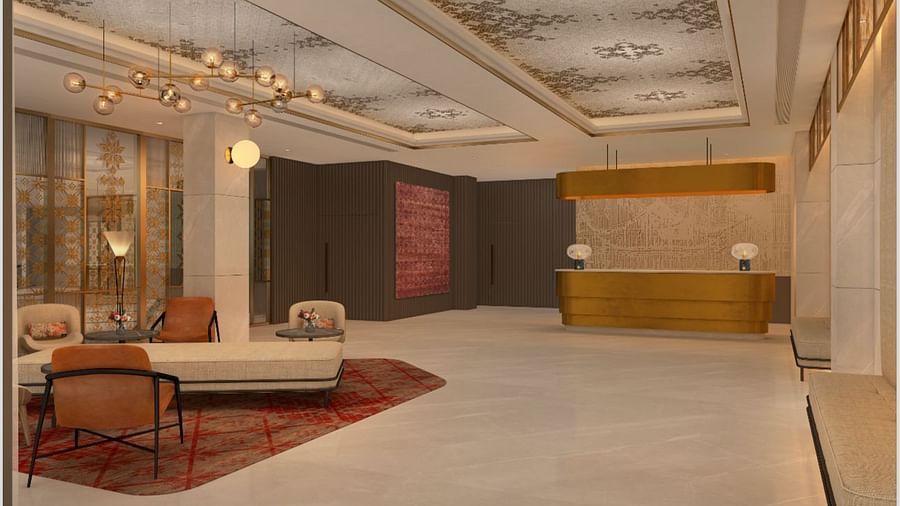 Reception area at Sarovar Portico Birgunj