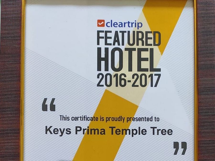 hotels in shirdi, 4 star hotel in shirdi, hotel temple tree shirdi, luxury hotel in shirdi  rgr2016 Award - 4 Cleartrip Featured Hotel