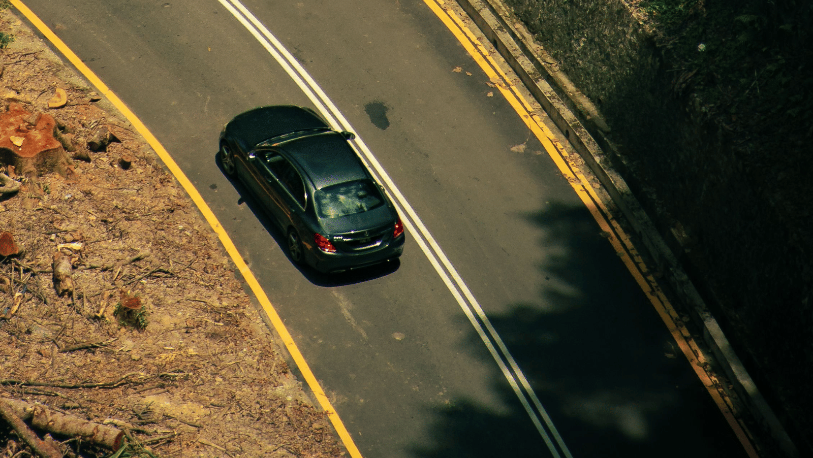 car on road