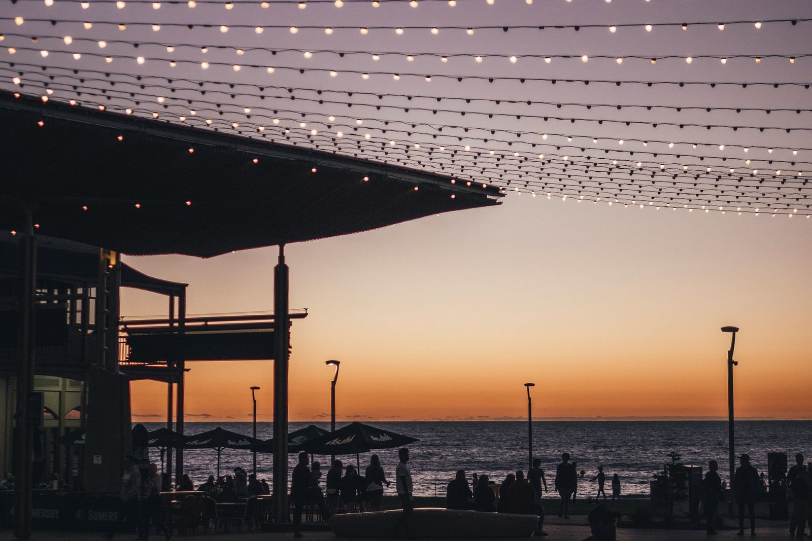 an image of a party happening by the sea
