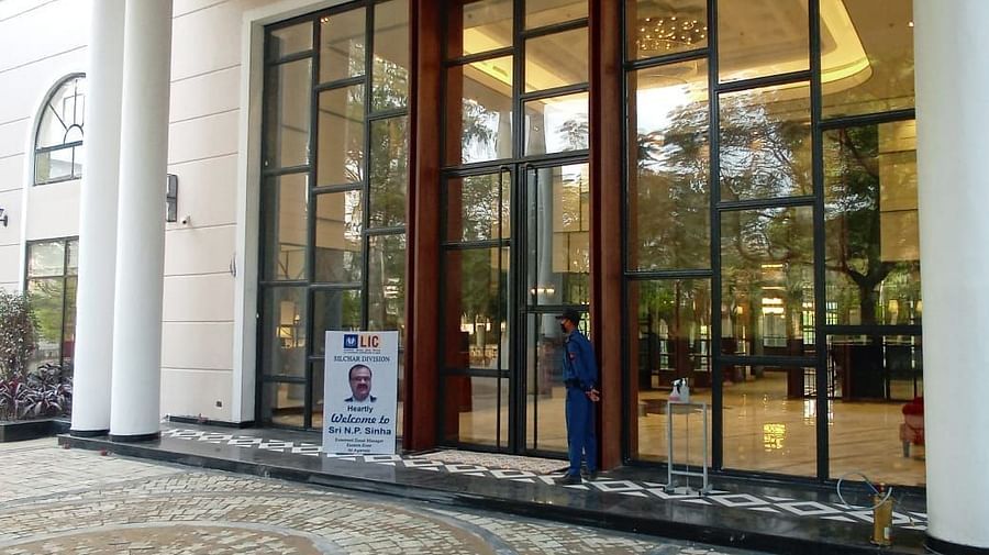 entrance to Hotel Polo Towers Agartala