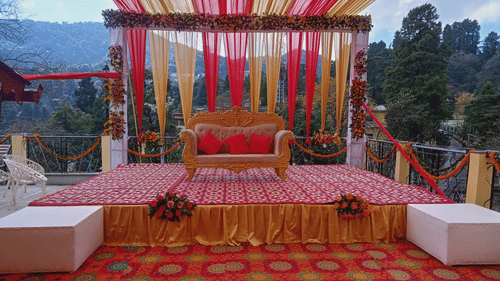 wedding reception area