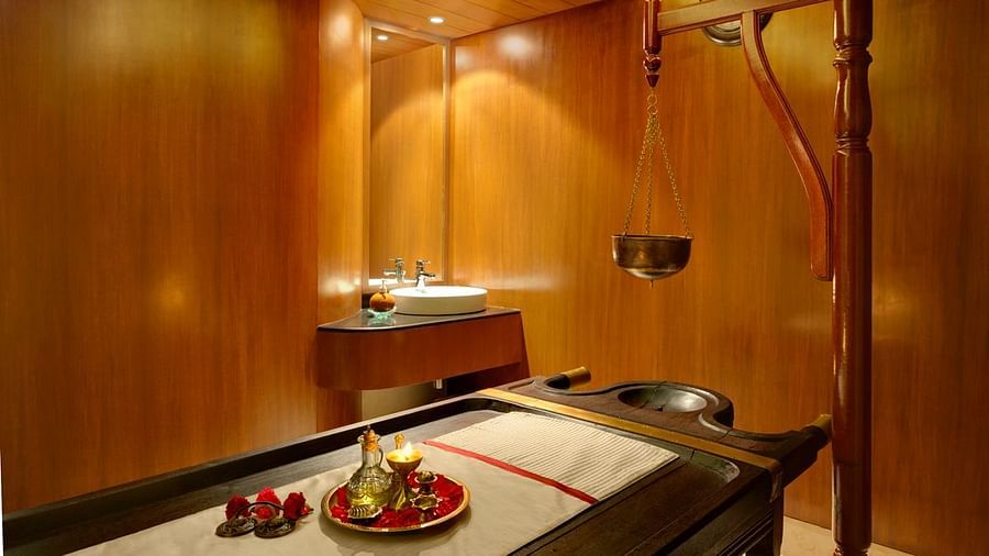 interior of our spa in goa