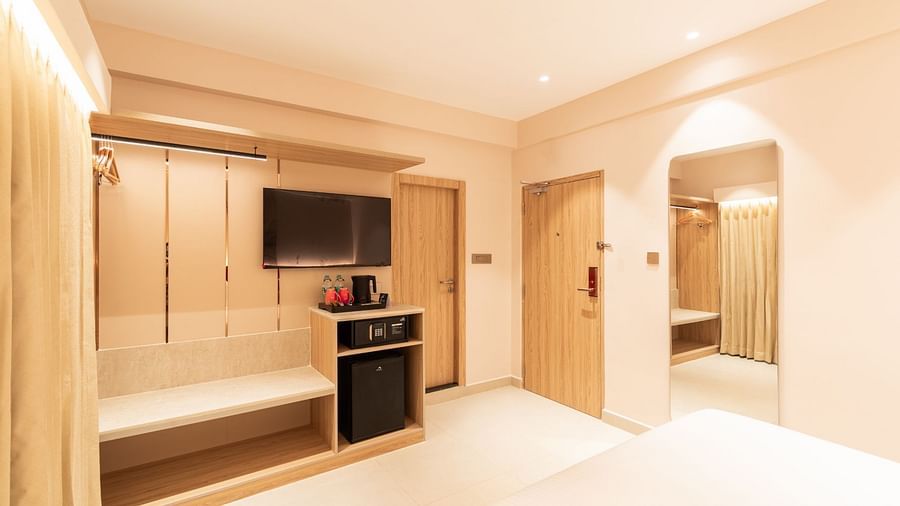 Spacious layout of The Premium Rooms at Livancia The Sojourn, Bangalore, with modern interiors.
