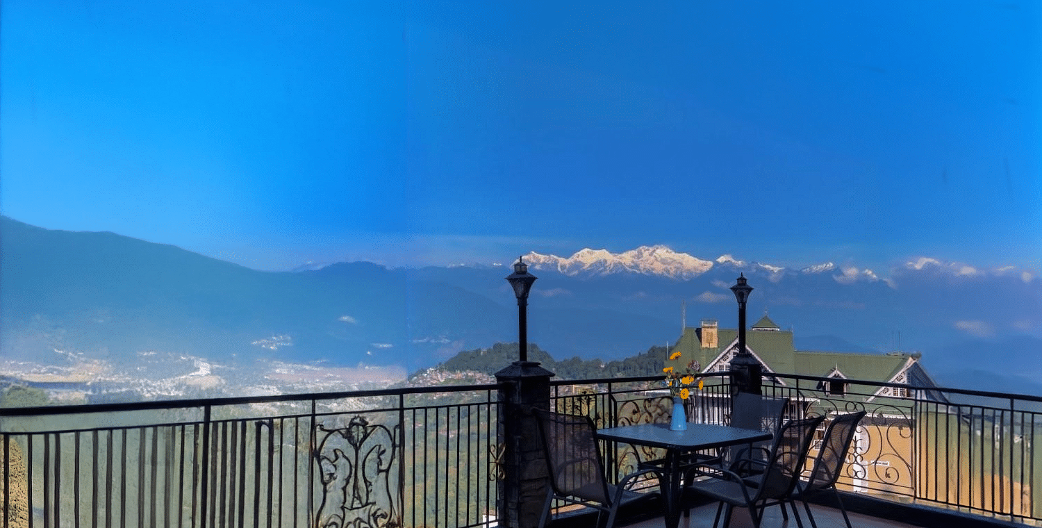 view from balcony