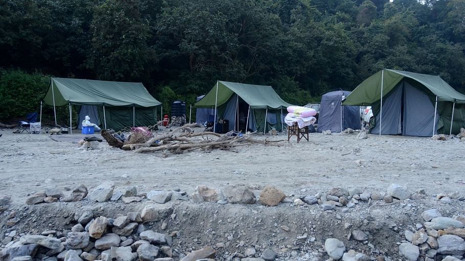 WBR Camp near stream at Wild Brook Retreat Uttarakhand 1