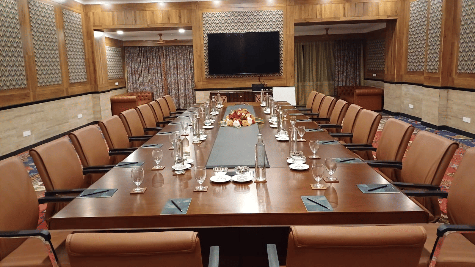 Premium boardroom with long conference table at MAYFAIR Oasis Resort and Convention Jharsuguda