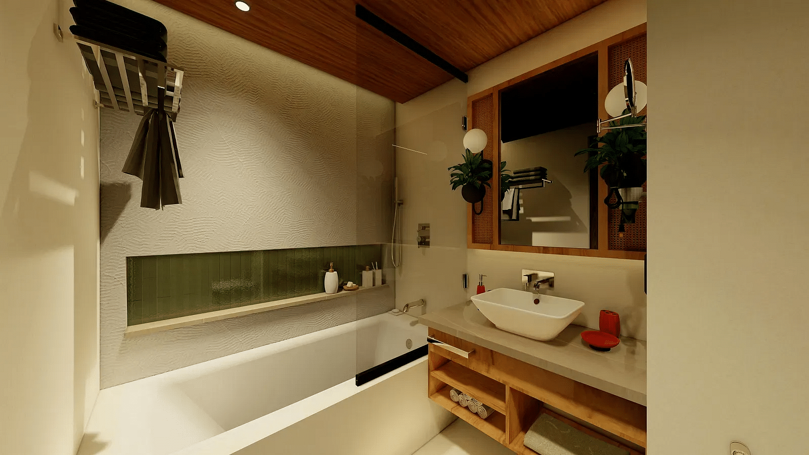 COREL SAPPHIRE ROOM SHOWCASING THE BATHTUB AND BASIN