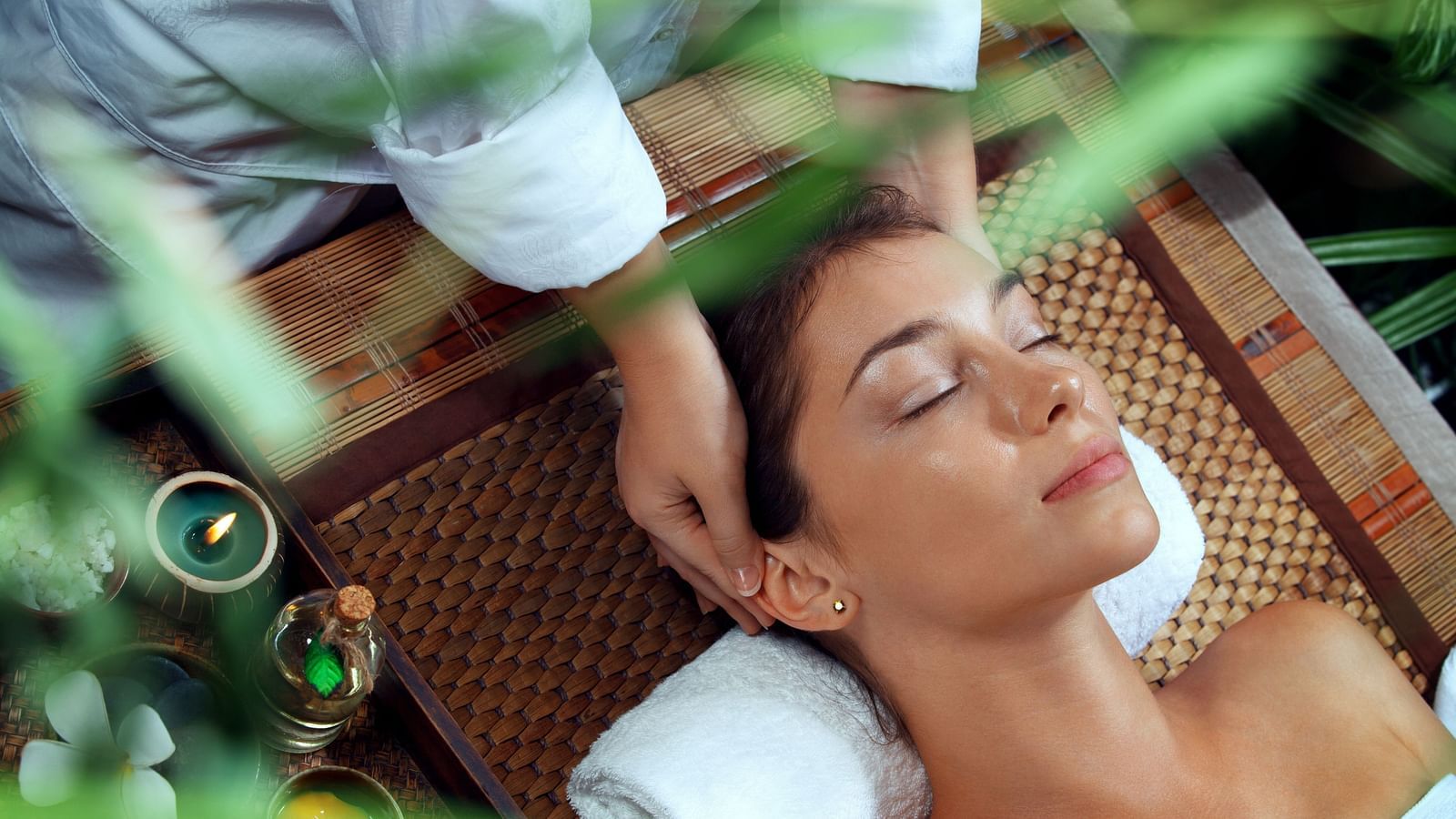 an image of a lady undergoing spa treatment in a spa in 
