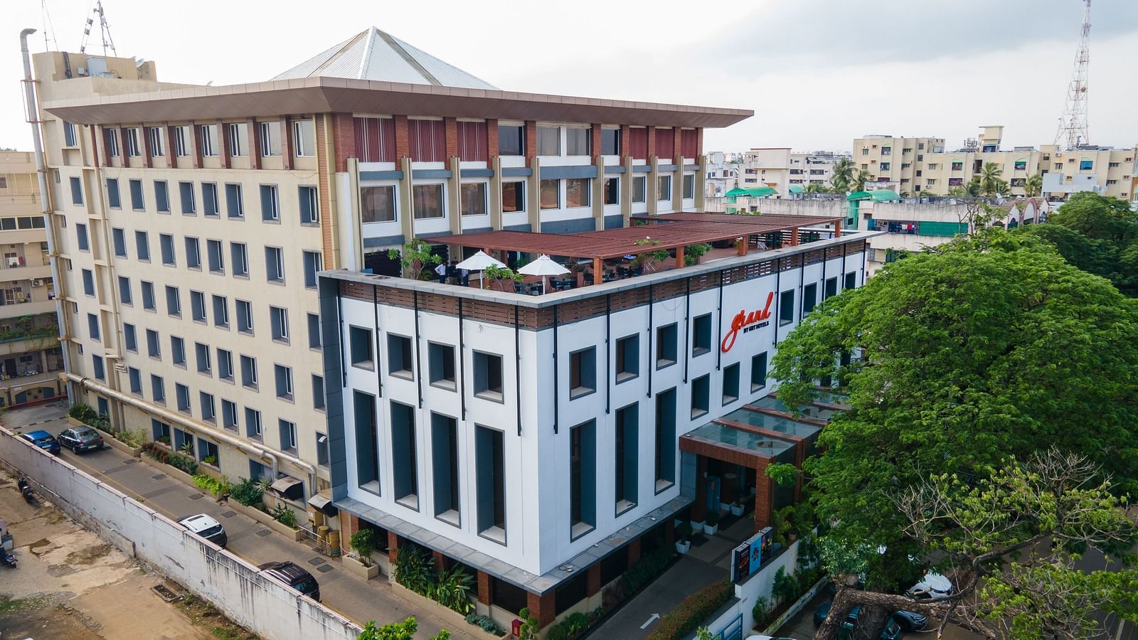 An eagle eye view of the Grand Kakinada by GRT Hotels