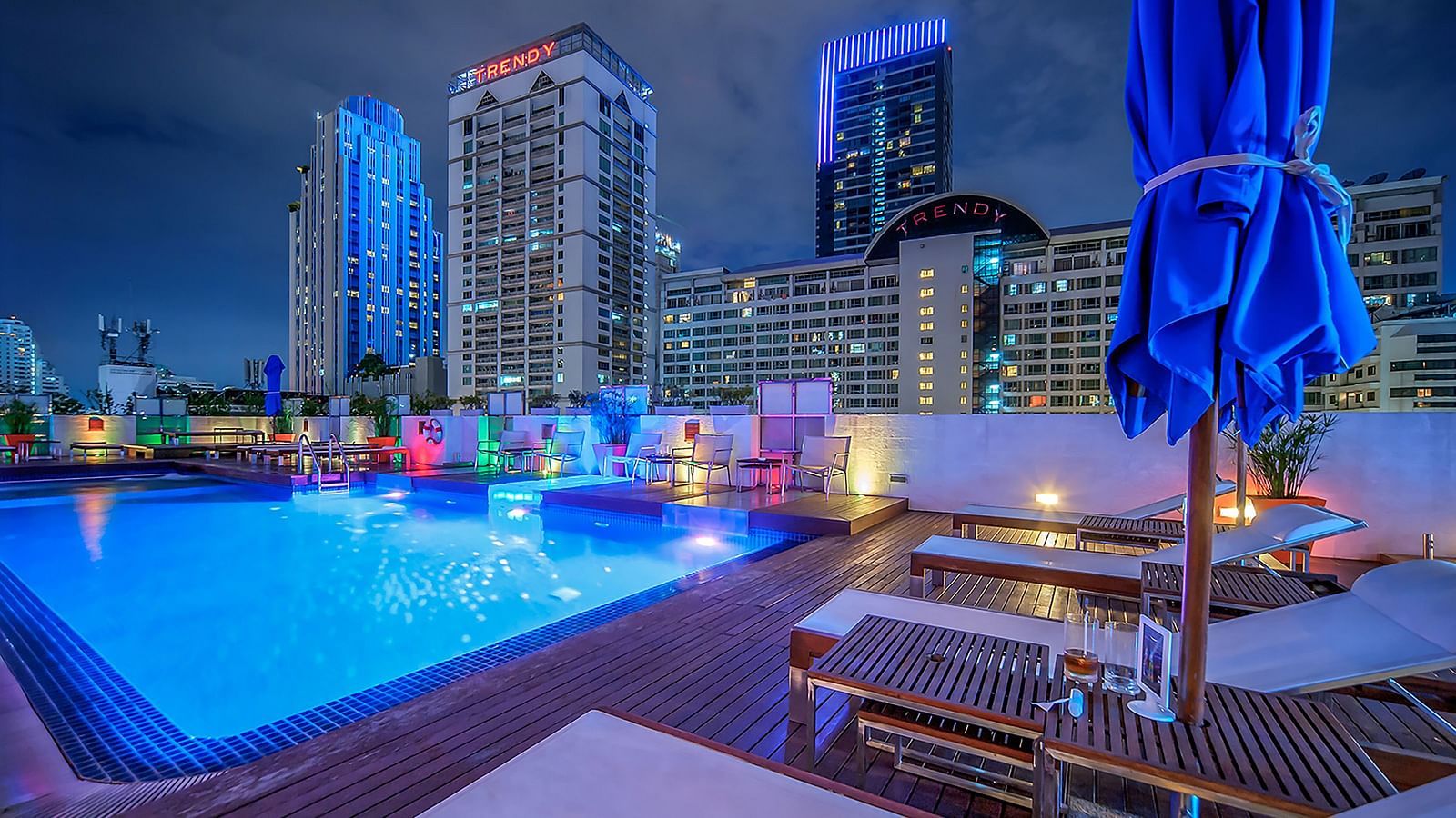 Rooftop pool at Night Hotel Bangkok