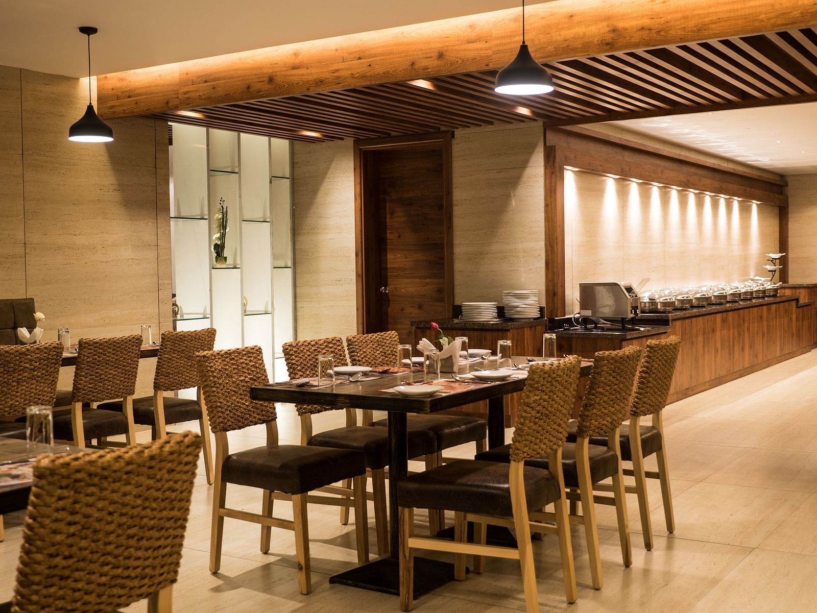 interiors of a restaurant at Cholaa Dynasty, Kumbakonam