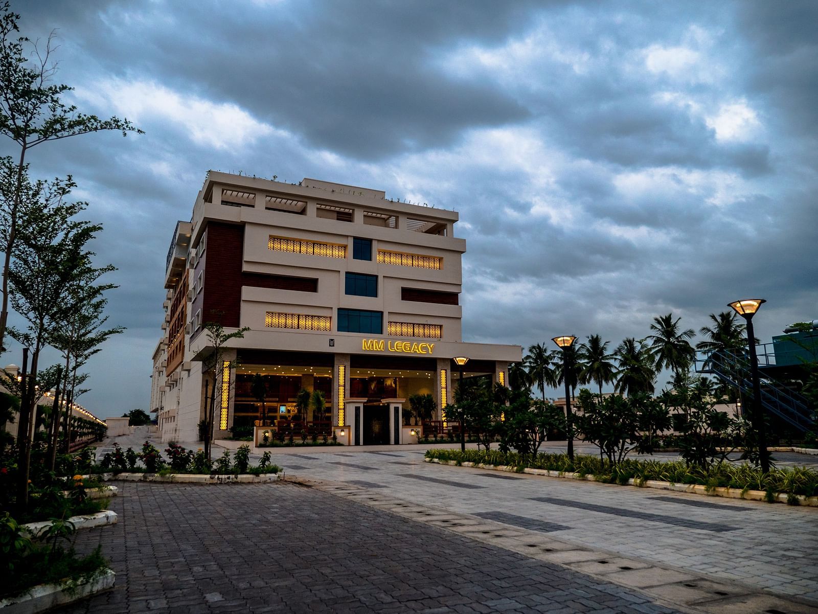 facade view of MM Legacy, Kanchipuram