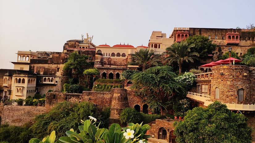 a fort with thick foliage 