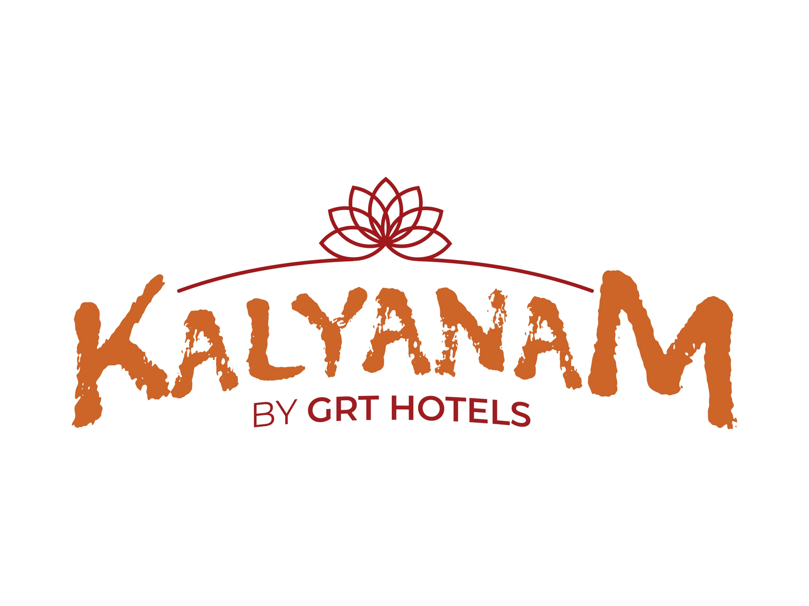 The Kalyanam by GRT Hotels logo featuring an elegant floral line motif and warm typography representing traditional wedding celebrations.