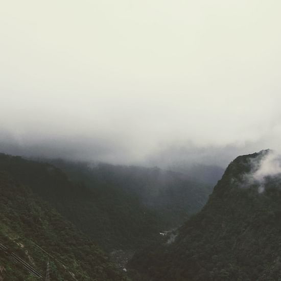 fog on a mountain