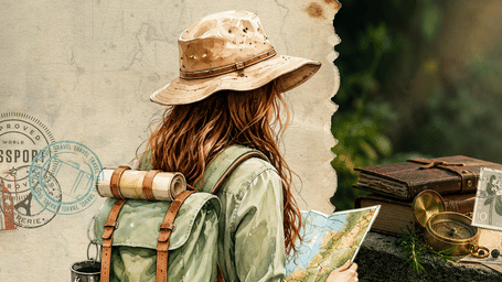 A promotional poster for 'Where Botanicals Become Stories' featuring illustrated botanicals, spices and signature gin cocktails at GRT Hotels and Resorts from 1 to 30 June 2026.