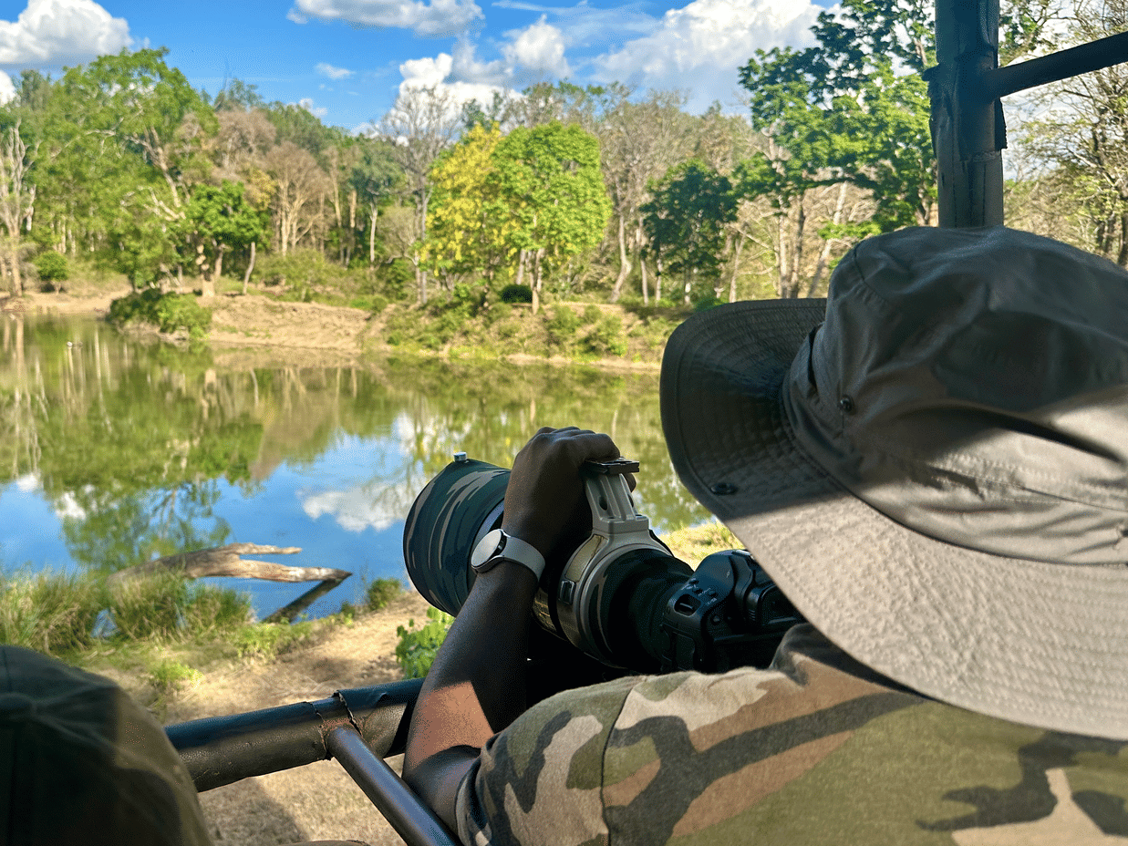 Tourists enjoying a wildlife safari in Nagarahole National Park