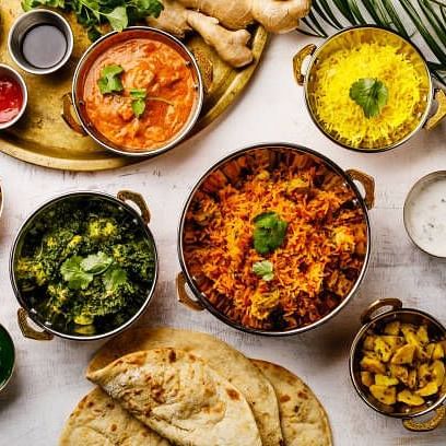 assorted indian dishes