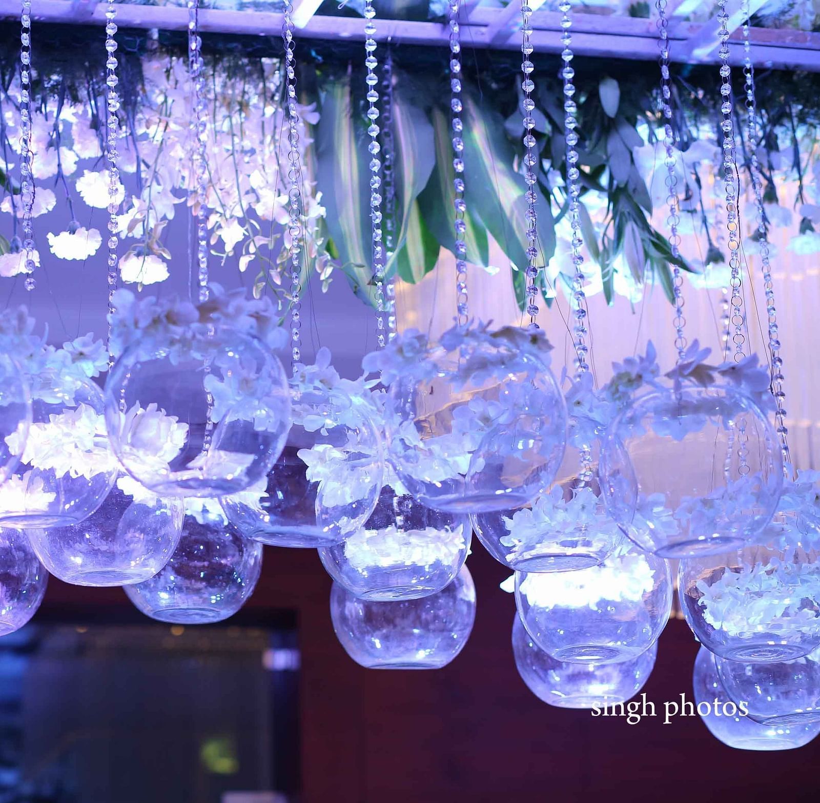 Lavish interior decoration of an event hall at Nirvana Luxury Hotel, Ludhiana