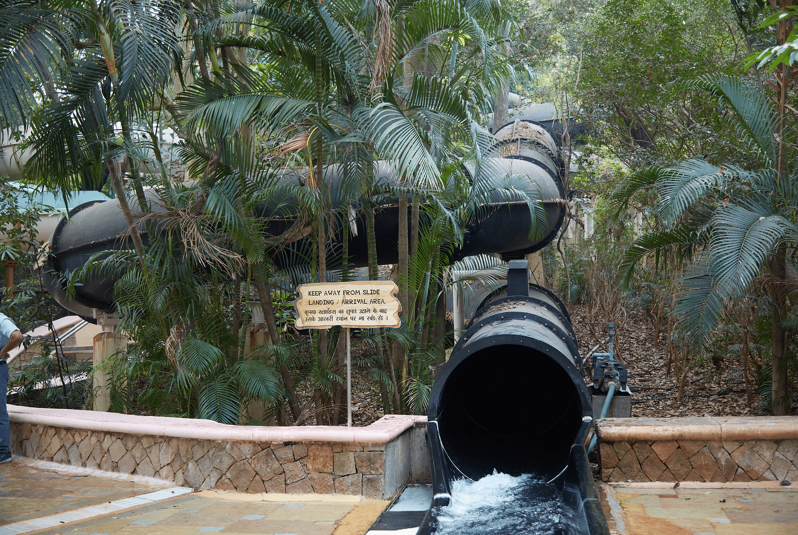  An image of the Black Demon ride surrounded by greenery - Water Kingdom