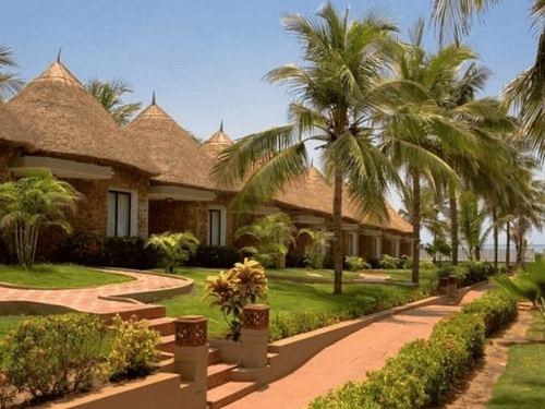 The walking path inside the premise of MGM Beach Resorts