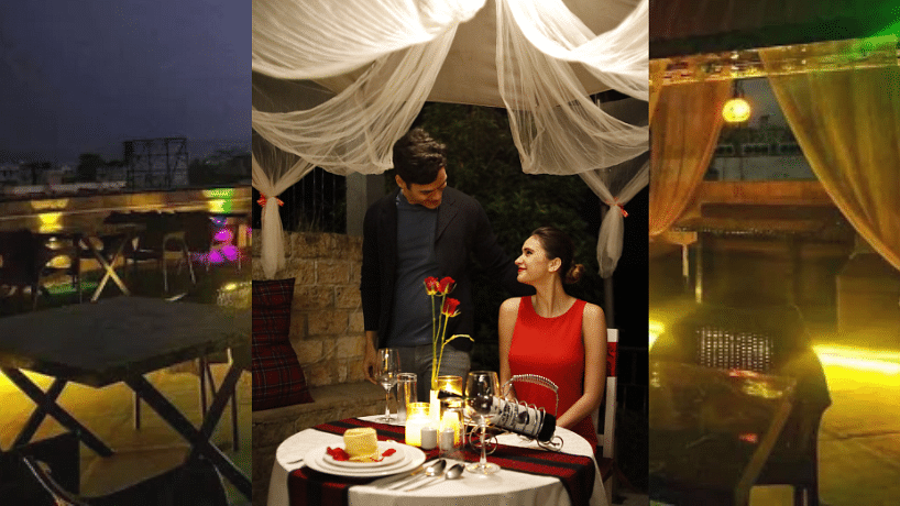 alt-text two people talking and eating - Polo Orchid Resort, Cherrapunji