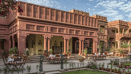 A facade image of Ratan Vilas