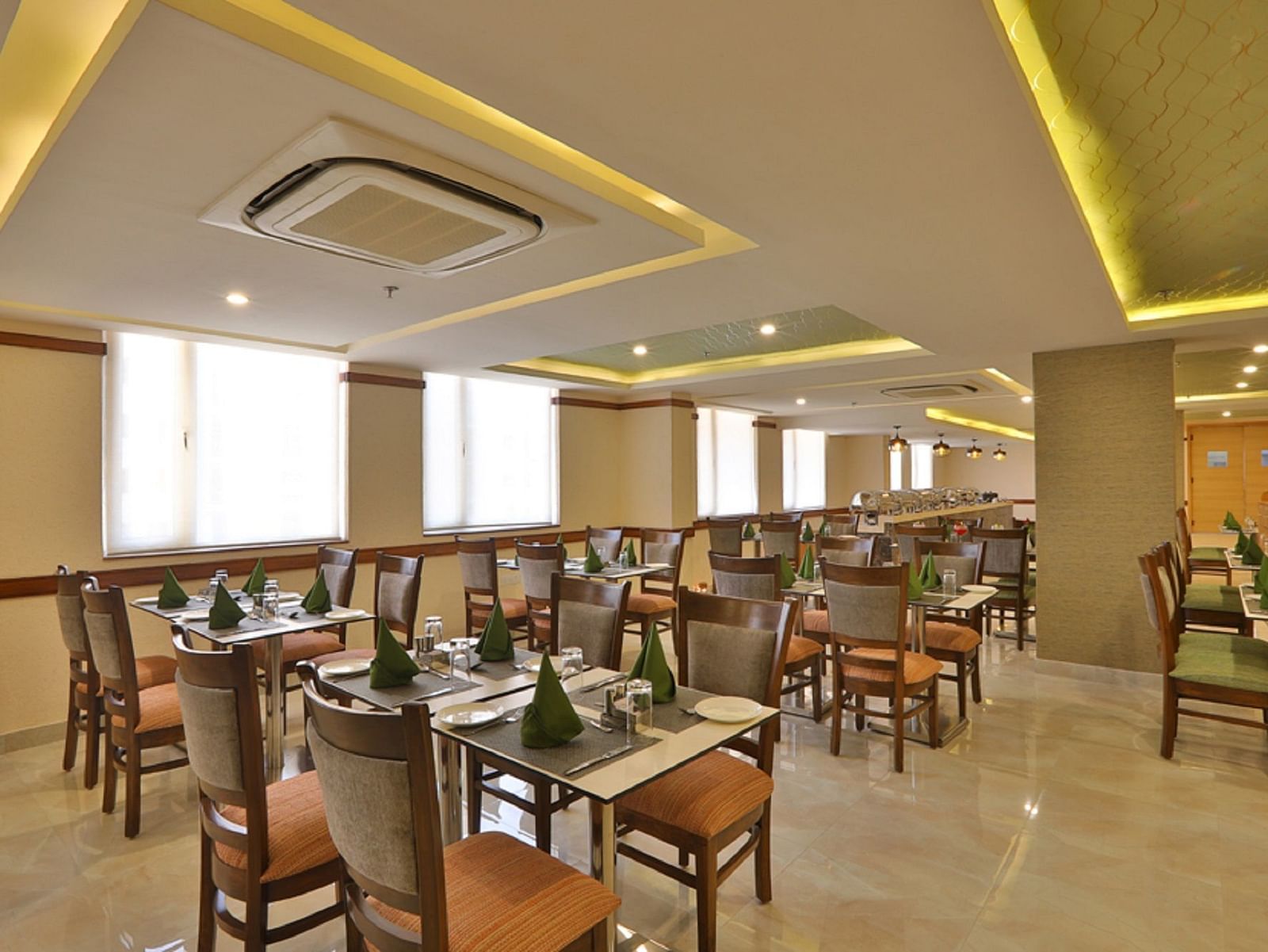Seating arrangement inside the restaurant 2 - Starlit Suites, Neemrana
