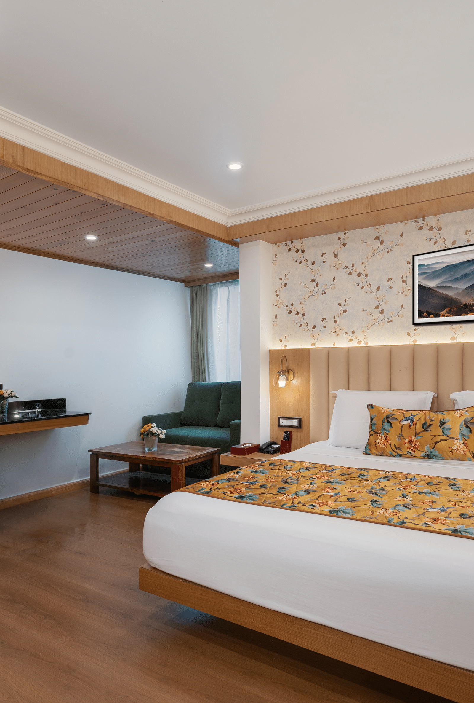 Deluxe room with sofa cum bed