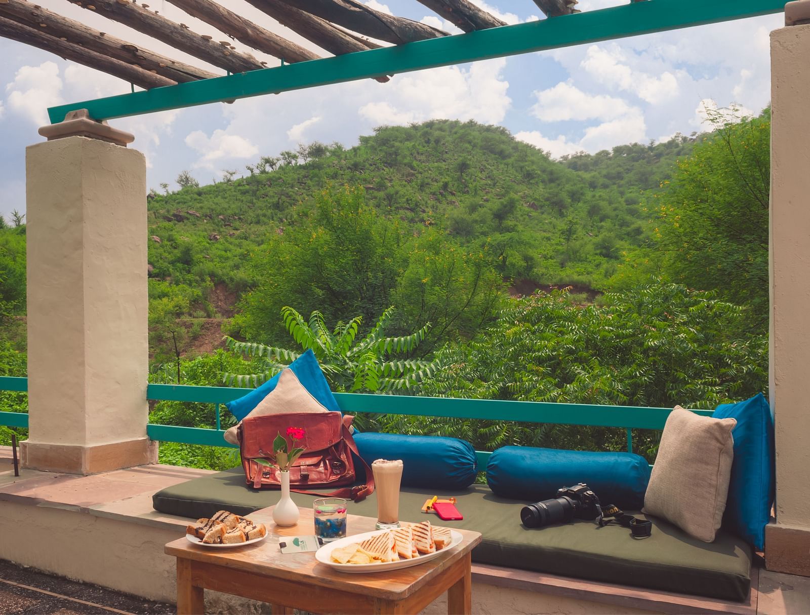 Cozy corners at Trees N Tigers, Sariska