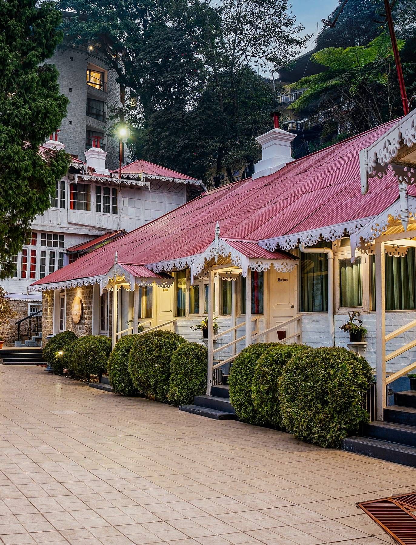 outdoor seating area at Summit Swiss Heritage Resort & Spa