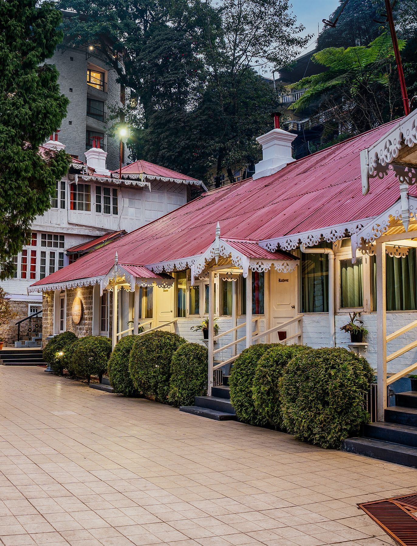 outdoor seating area at Summit Swiss Heritage Resort & Spa