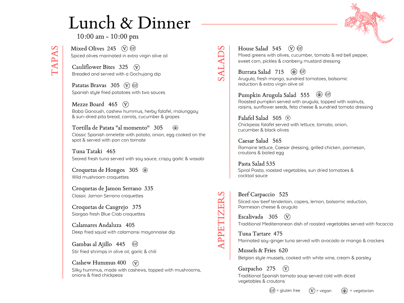 3Lunch & Dinner 2024