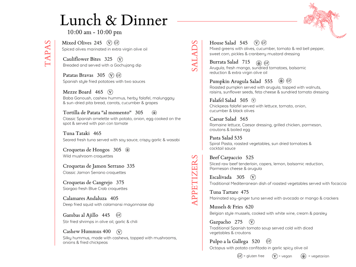 3Lunch & Dinner 2024