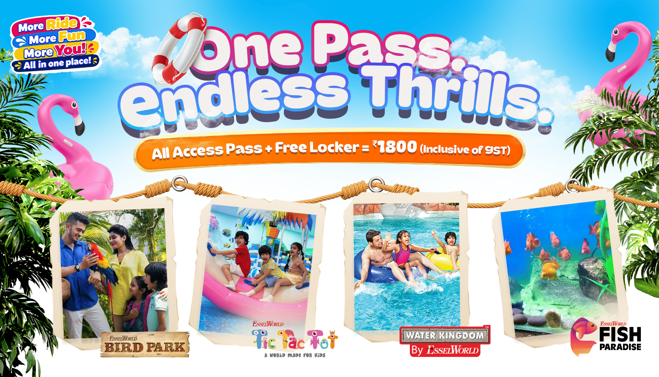 EsselWorld Bird Park & Water Kingdom Ticket Price Details 2026