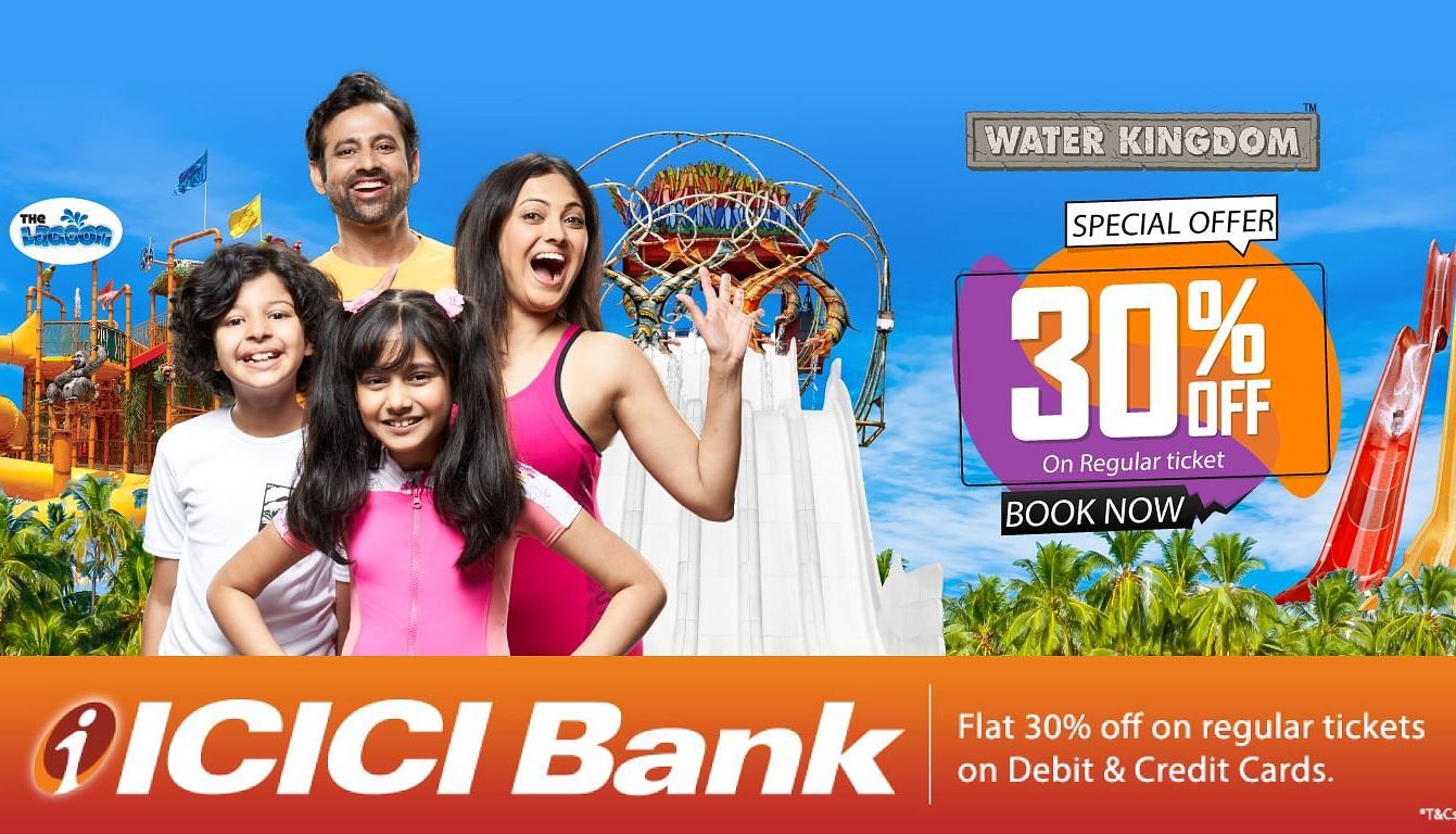 Creative of an offer for the 30% OFF for ICICI Bank Card Holders
