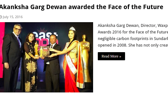 Akanksha Garg awarded