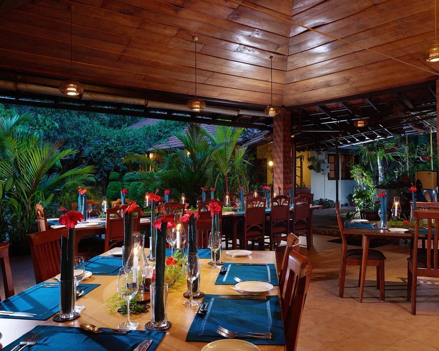 alt-text Dining at Tranquil Resort Wayanad flwseh